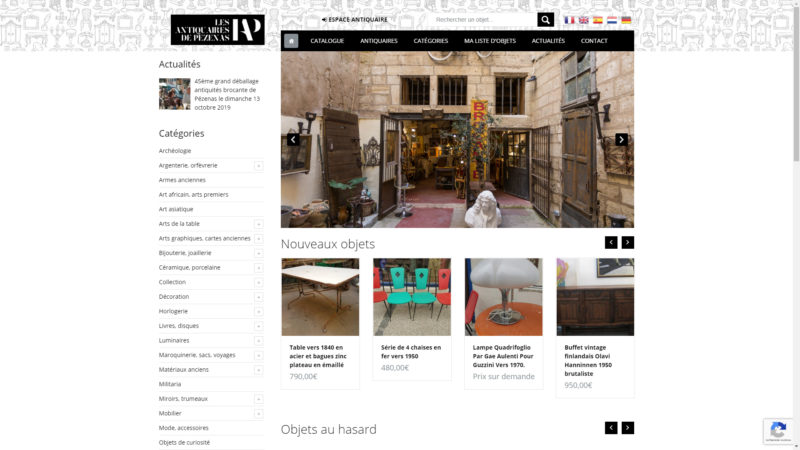 Capture d'écran du site internet de l'ABAP